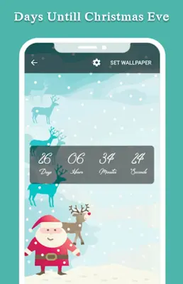 Christmas Countdown Live Wallp android App screenshot 2